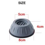 TAANY Washing Machine Anti Vibration Pads 4-Pack Gray Plastic