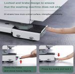 Movable Adjustable Telescopic Fridge and Washing Machine Stand Wheel
