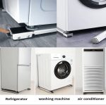 Movable Adjustable Telescopic Fridge and Washing Machine Stand Wheel