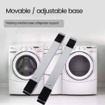 Movable Adjustable Telescopic Fridge and Washing Machine Stand Wheel