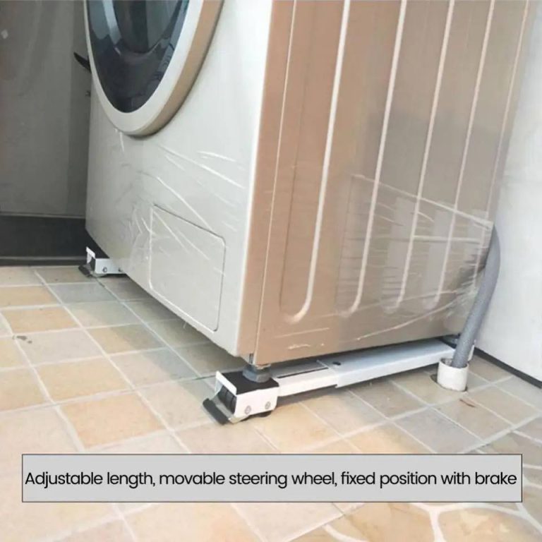 Movable Adjustable Telescopic Fridge and Washing Machine Stand Wheel