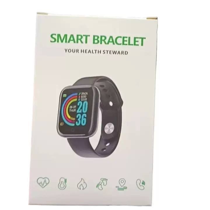 Y68 Smart Watch Bluetooth Black Strap