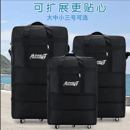 My Essentials Collapsible Leather Japa Luggage Bag 3-In-1 Size